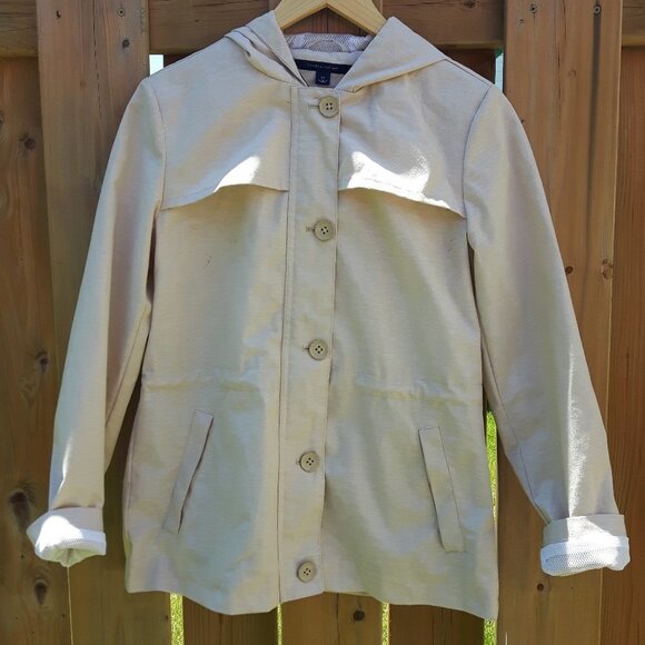 Attractive Tommy Hilfiger Cinch Waist Coat Medium - Picture 2 of 8